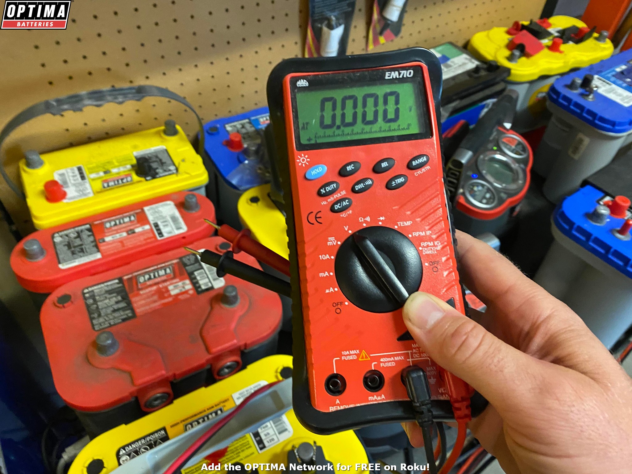 Checking a car battery deals with a multimeter