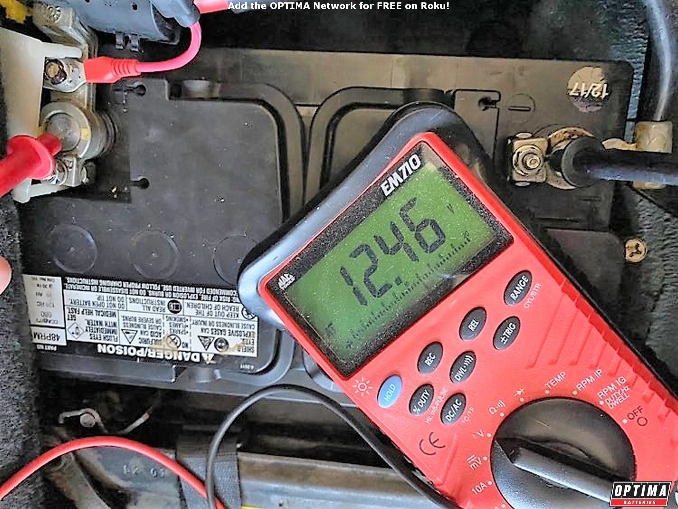 Voltage of a fully store charged 12v battery